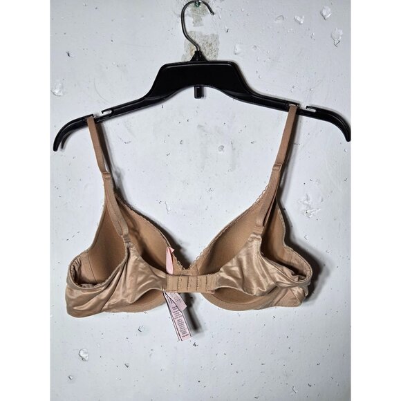 Victorias Secret Body Lined Perfect Coverage Bra Size 36B Nude Tan #2 - Picture 2 of 13